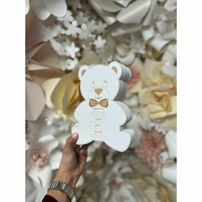 Teddy Bear Menu Boxed Wedding Invitations
