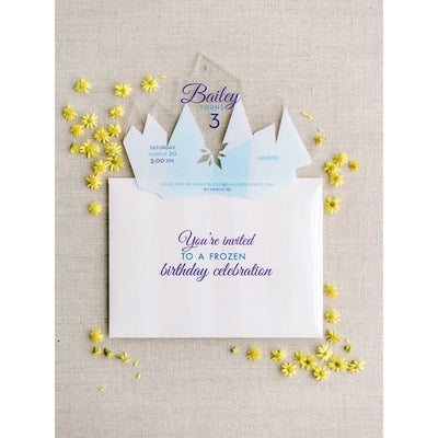 Frozen Inspired Birthday Invitation Boxed Wedding Invitations
