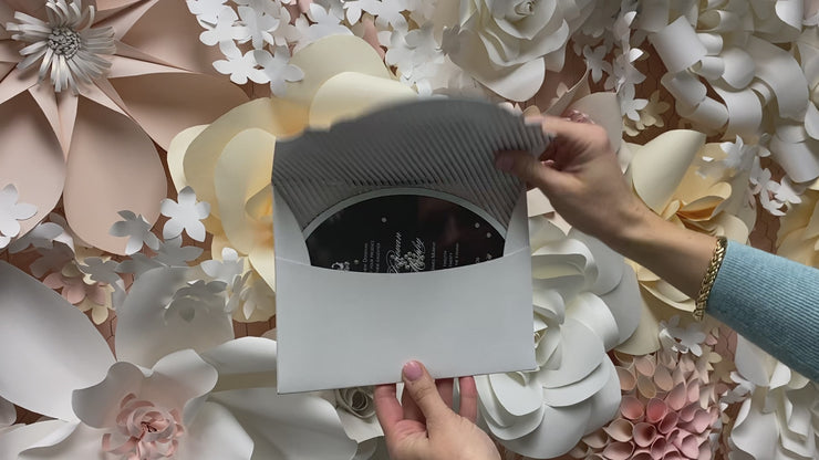 3D Crystals Acrylic Invitation – Boxed Wedding Invitations