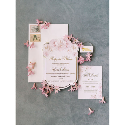 Baby in Bloom Baby Shower Invitation Boxed Wedding Invitations
