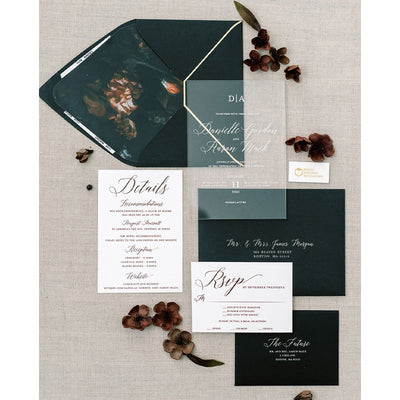 Dark & Moody Invitation Boxed Wedding Invitations