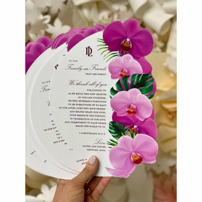 Tropical Thank You Card Boxed Wedding Invitations