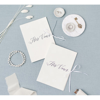 Suede Vow Books Boxed Wedding Invitations
